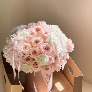 Hộp Hoa Hồng Champagne Cao Cấp